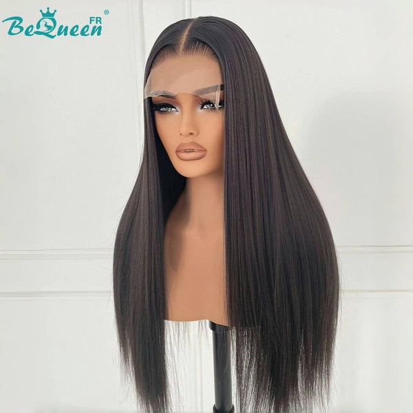 BeQueen "Mina" Perruque Customisée Longue Lisse Pré-max: Pré-épilés+Prêt à porter Sans Colle+Pré-blanchiment 7x5 Raw Hair 200% Densité