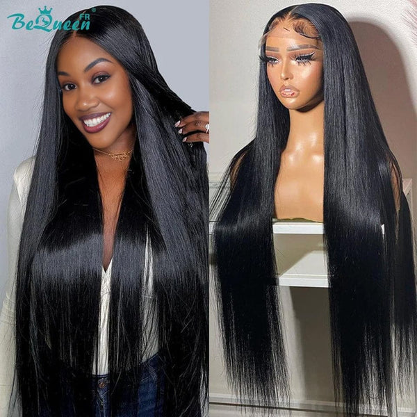 BeQueen „Mina“ lange gerade Perücke mit Spitzenverschluss