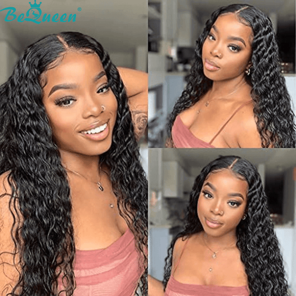 BeQueen Lace Wig Closure 5x5 100% Human Hair 250% Density Great for Dark Skin Tone Women