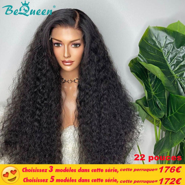 BeQueen Amazing Price "Jessie" Long Deep Wave Wig with Lace Closure
