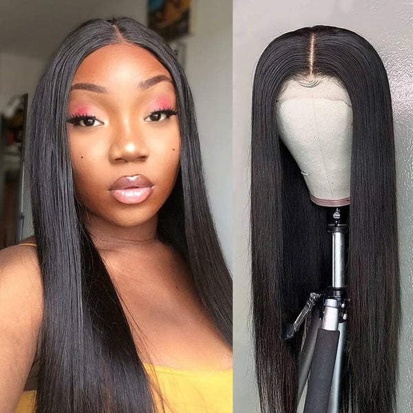 BeQueen Lace Wig Closure 5x5 100% Human Hair 250% Density Great for Dark Skin Tone Women