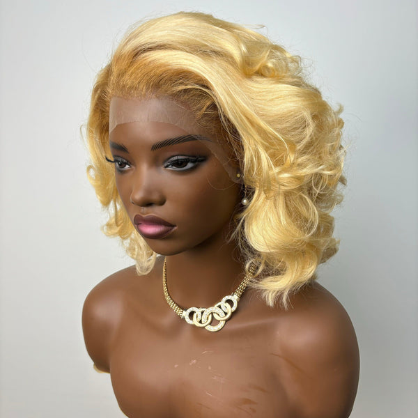 BeQueen “Kirsten” Perruque Longue Blonde avec Lace frontale 13*4
