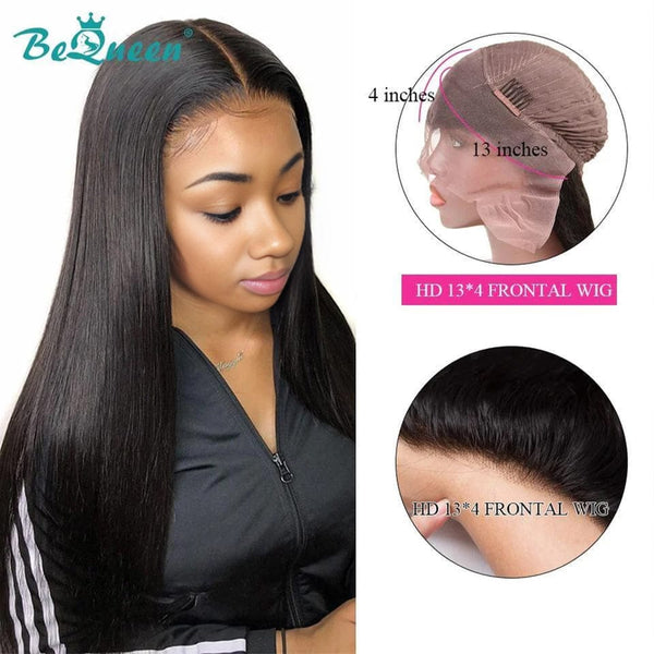 BeQueen Lange HD-Frontalperücke 