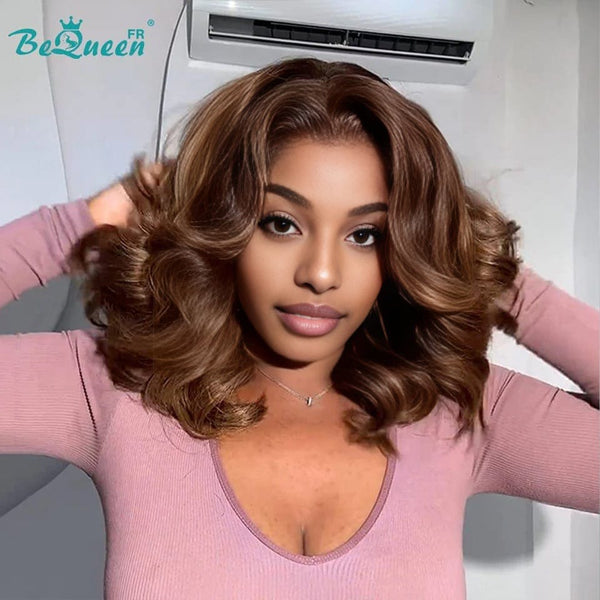 BeQueen “Stefanie” Body Wave Bob Wig with 13X4 Lace Frontal