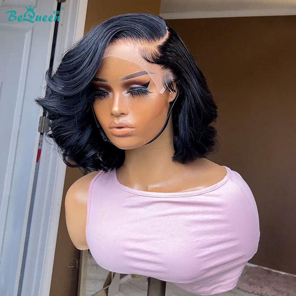 BeQueen “Yvonne” Bob Body Wave Wig with 13X4 Lace Front Black