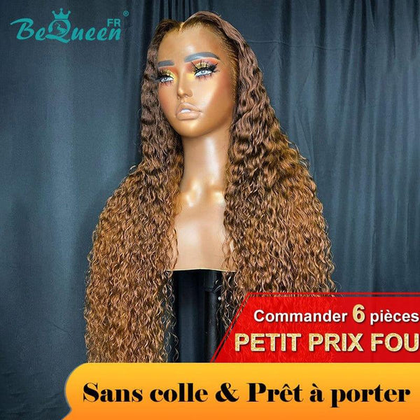 BeQueen "Azalia" Perruque Customisée Longue Deep Wave Prêt à porter Sans Colle 13X6 Raw Hair 200% Densité Petit Prix FOU