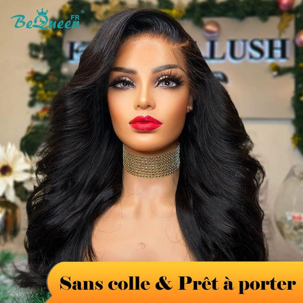 BeQueen "Dania" Customized Long Body Wave Ready-to-Wear Non-Adhesive 13X6 Raw Hair 200% Density Bargain Price FOU