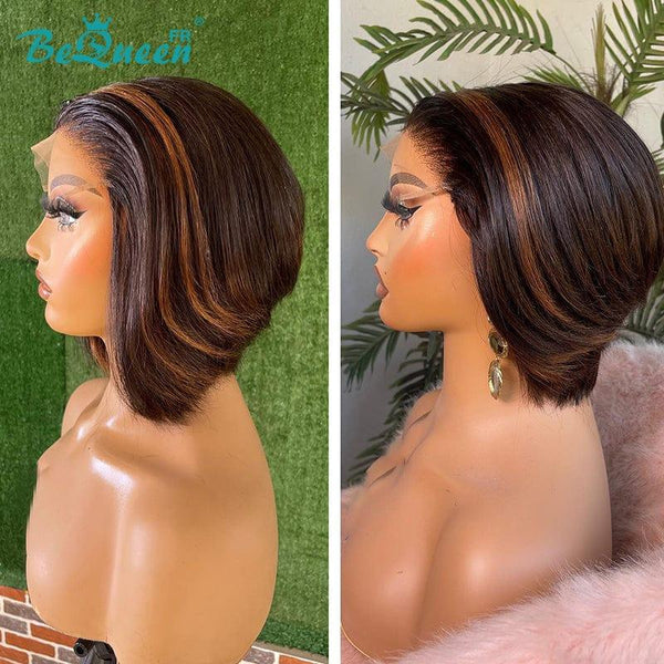 BeQueen “Eilis” Perruque Bob Lisse avec Lace Closure