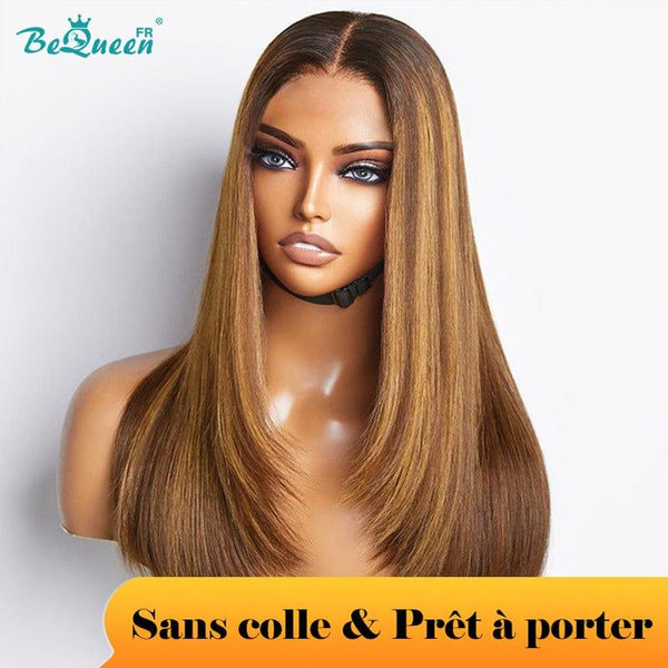 BeQueen "Eva" Customized Long Straight Hair Wig Ready-to-Wear No Glue 4X4 Great Price 