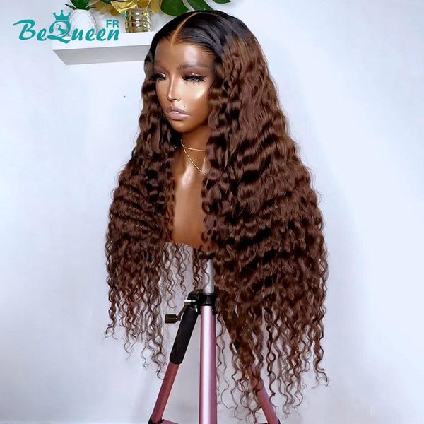 BeQueen “Kayla” Long Deep Wave Wig with Lace Front In France