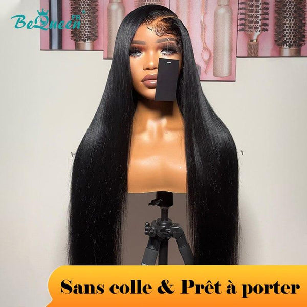 BeQueen "Mina" Customized Long Straight Wig Ready to Wear No Glue 13X6 Raw Hair 200% Density Low Price FOU