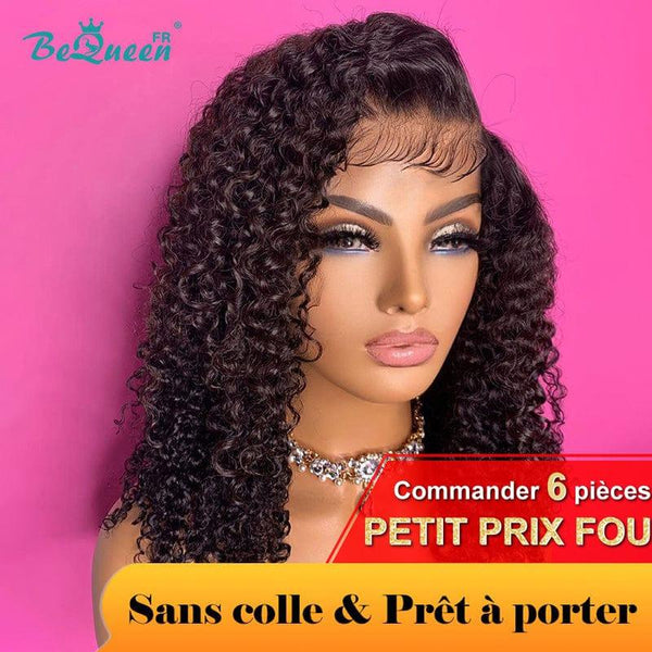 BeQueen "Paula" Customized Wig Bob Curly Wave Ready-to-Wear No Glue 4X4 Great Price 