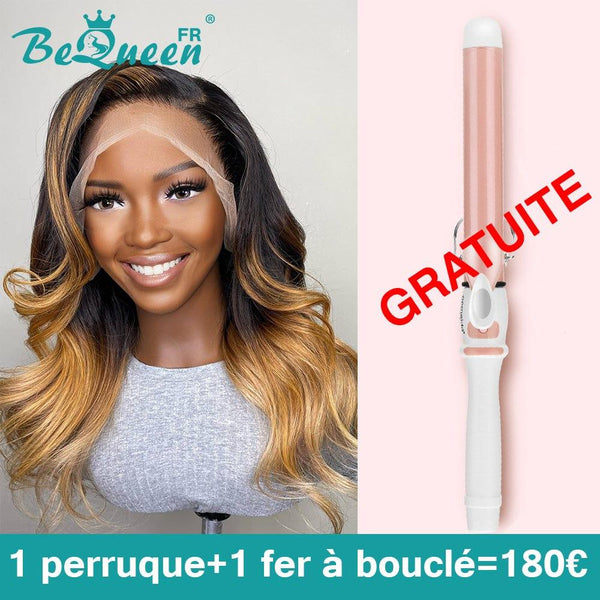 BeQueen “Natacha” Wig in Black and Honey Frontal