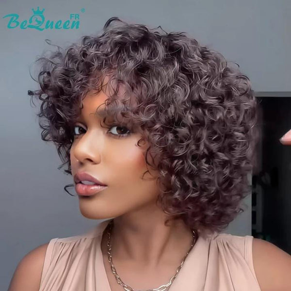 BeQueen Perruque "Stella" egg curl Marron style 2