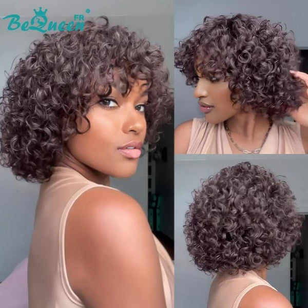 BeQueen Perruque "Stella" egg curl Marron style 2