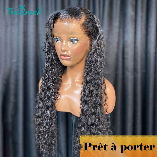 BeQueen "Sisi" Custom Long Water Wave Wigs Ready - to - wear Glue - less 4X4 Glue - less 4X4 Low Price CRAZY