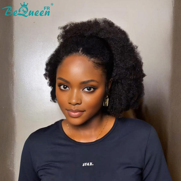 BeQueen “Ulysses” Perruque kinky curly queue de cheval avec élastique