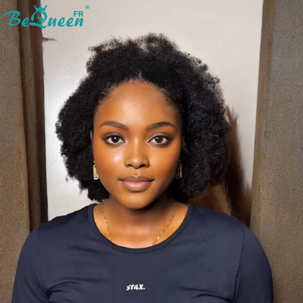 BeQueen “Ulysses” Perruque kinky curly queue de cheval avec élastique