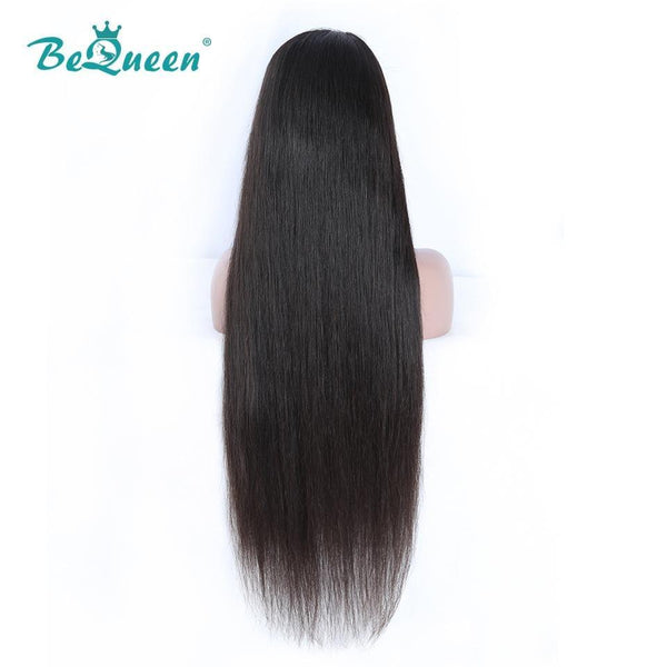 BeQueen Very Long Straight Frontal Wig