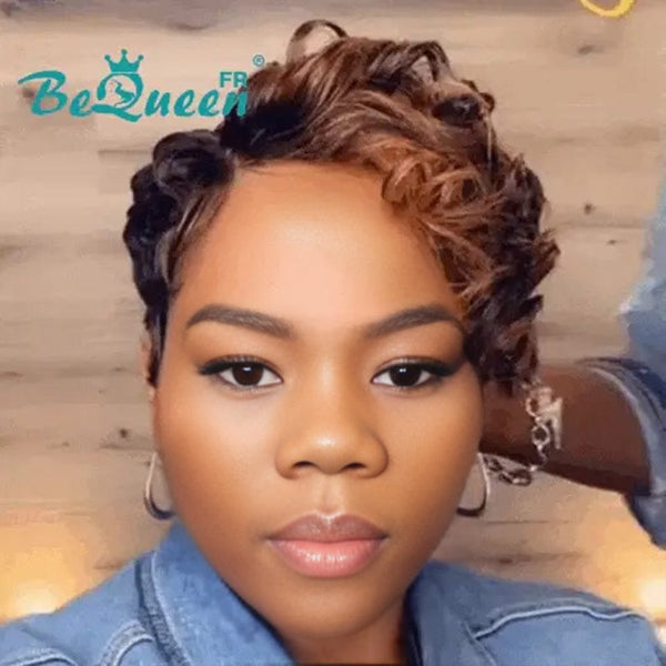 BeQueen "Rebekah" Short Straight Pixie Wigs