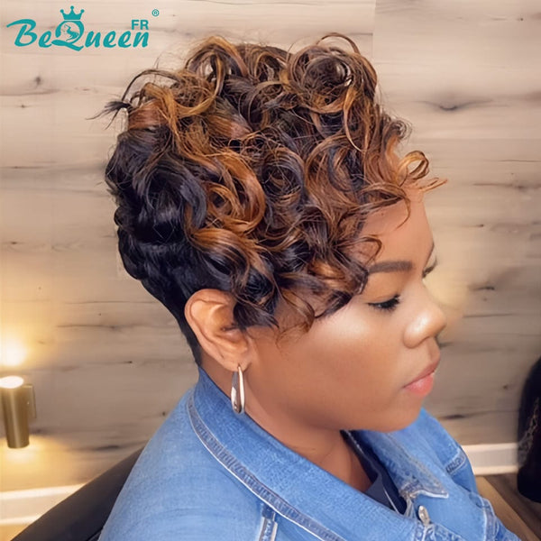 BeQueen "Rebekah" Short Straight Pixie Wigs