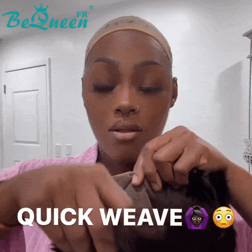 
BeQueen "Suey" Pixie Kurze, glatte Perücke mit natürlicher Haut und Lace Closure 4*4