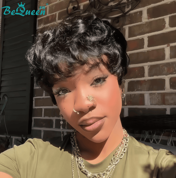 BeQueen "suey" Pixie Smooth Short Machine-Made Style 3