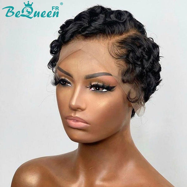 Bequeen Pixie Curly Side Part Wigs
