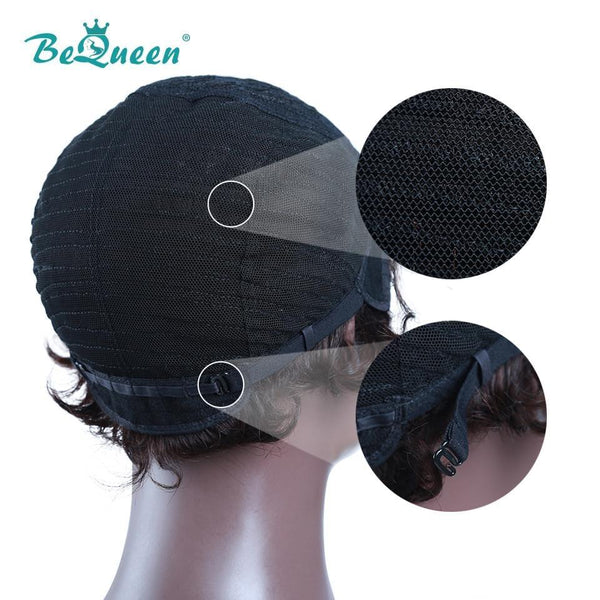 BeQueen 3 Combo Wigs 100% Human Hair, Machine Made