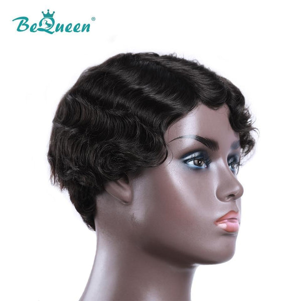 BeQueen 3 Combo Wigs 100% Human Hair, Machine Made