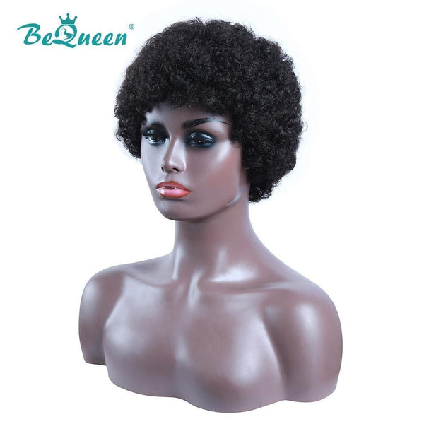 BeQueen 3 Combo Wigs 100% Human Hair, Machine Made
