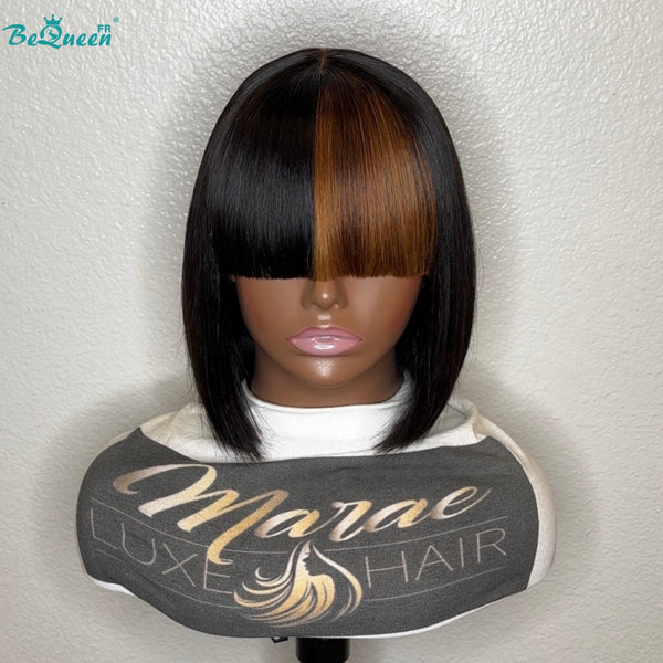 BeQueen "Yumi" Bob-Glatze mit Pony 10 Zoll halbpreisig 