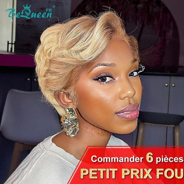 BeQueen "Emily" Honey Pixie Wig with 13x4 Lace CRAZY Low Price